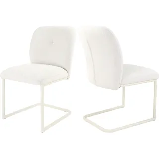 Tom Tailor Freischwinger PEBBLE CHAIR Stoff beige 2er Set