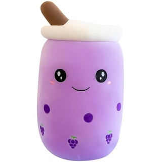 Uposao Bubble Tea Plüschtier Kuscheltier,50CM Cartoon Plüsch Puppen Lustiges Obst Komfort Umarmungskissen Milchtee Teetasse Kissen Stofftier Süßes Geschenk Für Kinder Erwachsene Geburtstag