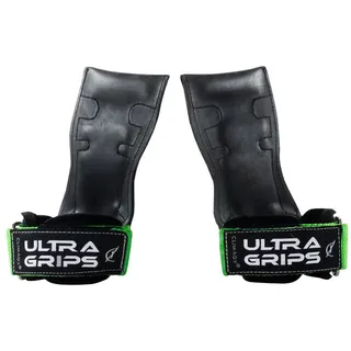 Climaqx Ultra-Grips - Zughilfen für Kraftsport und schütz vor Verletzungen M/grün