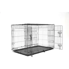 Nordic Paws Wire cage black XL 107 x 70 x 77 cm - (540058523586), Gehege