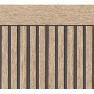 A.S. Creation Vliestapete Wallpanel 5 m x 1,06 m Braun-Schwarz FSC®