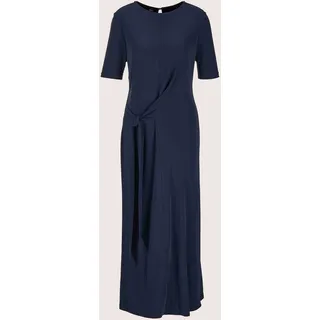 Midikleid MADELEINE "Kleid Halbarm-Kleid mit Taillenband", Damen, Gr. 36, N-Gr, blau (marine), Obermaterial: 100% Viskose CV., Modern, normal, Kleider Midikleid