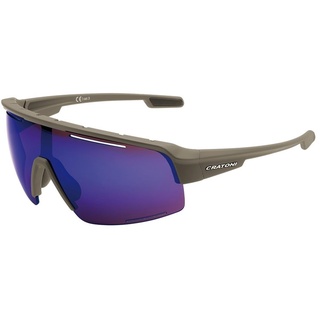 CRATONI C-Matic COLOR+ SPORT Fahrradbrille Sportbrille Sonnenbrille High-Definition Glas (coffee- blau)