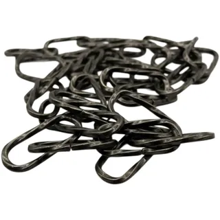 1,5m Lampenkette fumé gedreht 3,8mm Eisen alt-messing Vintage Retro Leuchtenkette Zierkette Kette Tragkraft 18 kg