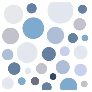 Little Deco Wandsticker 86 Punkte Kinderzimmer Junge Kreise | blau grau | viele Farben Wandtattoo Klebepunkte Wandaufkleber Dots bunt DL390
