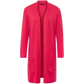 Strickjacke GOLDNER "Kurzgröße Modische Kaschmir-Longstrickjacke", Damen, Gr. 23, rosa (pink), Obermaterial: 100% Kaschmir WS., figurumspielend, Sonstiges, Strickjacken Strickjacke, Ohne