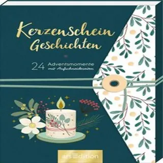 Ars Edition Adventskalender Buch: 24 weihnachtliche Geschichten & Gedichte zum Aufschneiden