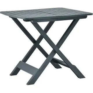 The Living Store Gartentisch Klappbar Grün 79 x 72 x 70 cm Kunststoff - Grün