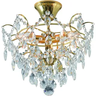 Markslöjd Rosendal 3-flg. 36 cm rund Gold/Transparent