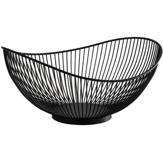 APS Obstschale SVART schwarz 25,5 x 29,5 cm