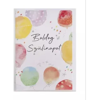 Glückwunsch zum Geburtstag - ungarische Sprache - 13 x 19 cm