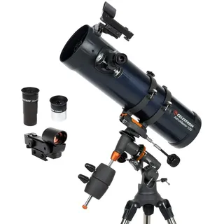 Celestron AstroMaster 130EQ Newtonian Reflector Telescope, Dark Blue