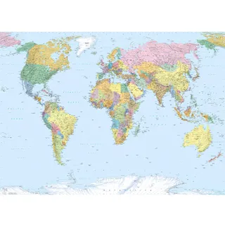 KOMAR Fototapete World Map 270 x 188 cm