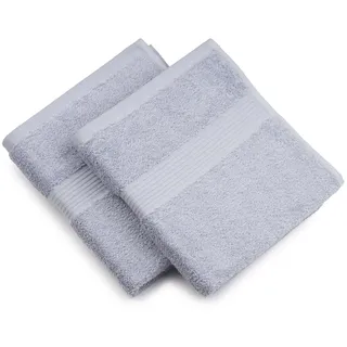 New York Handtuch 2 x 50 x 100 cm silber