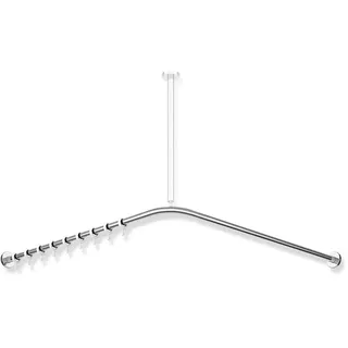 Hewi Duschvorhangstange 887 x 887 mm chrom