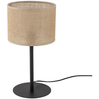 Tischlampe Tischleuchte E27 39 cm hoch Ø 22 cm Metall Jute Boho Nachttisch lampe