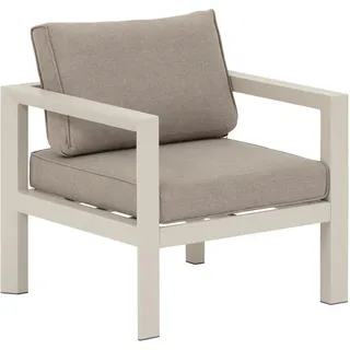 Gartenstuhl Aluminium Evasion , Grau , Metall , 71x65x77.5 cm , Gartenmöbel, Gartensessel, Gartenstühle