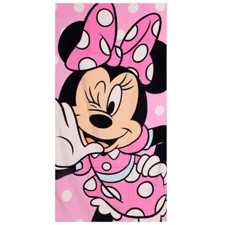 Minnie-Maus-Handtuch 70 x 140 cm für Jungen und Mädchen – Weiches und saugfähiges Disney Minnie Maus Kinderhandtuch für Strand, Pool und Schwimmbad, Sommerhandtuch für Kinder von 2–10 Jahren