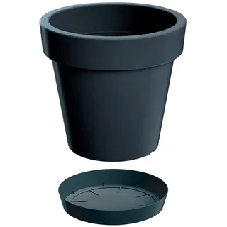 Lofly Plastiktopf in Anthrazitfarbe 29,3 (Länge) x 29,3 (Breite) x 27,1 (hoch) cm