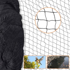 IKIJM Vogelschutznetz Vogelnetz Teichnetz Gartennetz - 15m x 15m 5 x 5cm Masche Löcher schwarz