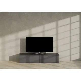 Set One by Musterring TACOMA Lowboard 180 cm grau Kunststoff/Metall/MDF/Holzwerkstoff