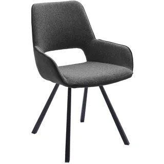 MCA Furniture Polsterstuhl Parana Feingewebe Anthrazit