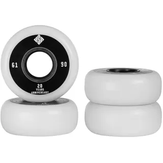 Usd Skates Team 90a Skateboard-räder 4 Einheiten - Black / White - 61 mm