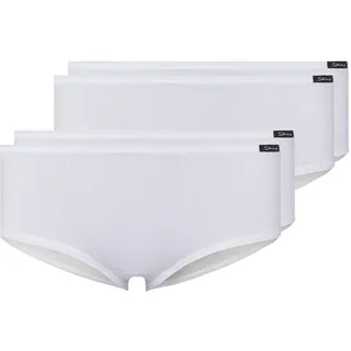 SKINY Damen Panty, 4er Pack - Slip, Pants, Cotton Stretch, Basic Weiß 2XL
