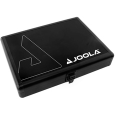 JOOLA Tischtennishülle Schlägerkoffer BAT CASE Alukoffer passend für 1 Tischtennisschläger und 3 Tischtennisbälle, schwarz, 29x22x5.5 cm