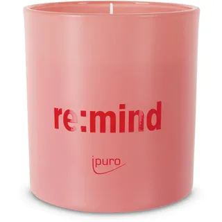 Ipuro Kerze IM Glas , Rot , Glas , 7.5x8.7x7.5 cm , Dekoration, Kerzen & Kerzenhalter, Kerze im Glas