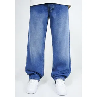 DADA Supreme Loose Fit Jeans mit Print Baggy Pants Größe: 36W - Blau