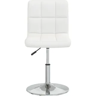 vidaXL Esszimmerstuhl Weiß Kunstleder - Weiß