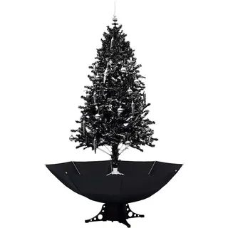 vidaXL Schneiender Weihnachtsbaum Schwarz 190 cm