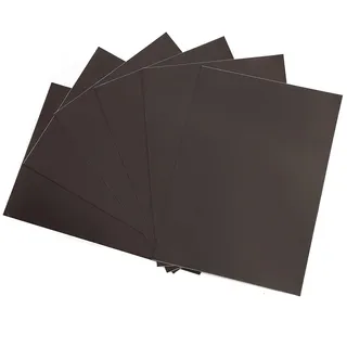 ZADAWERK® Magnetfolie - 1,2 mm - DIN A4-6 Stück - selbstklebend, magnetisch - schwarz - Kühlschrankmagnete basteln – dekorieren sortieren und ordnen