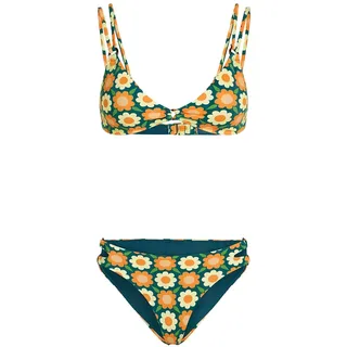 O ́neill O ́riginals Bikini - Green Retro Flower - 36