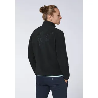 Fleecejacke CHIEMSEE, Damen, Gr. L (52/54), schwarz (schwarz beauty), 100% Polyester, Jacken Fleecejacke