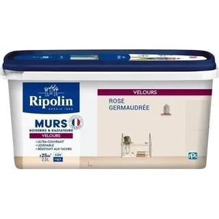 RIPOLIN Samt Farbe, Rose, Innenbereich, Wände, Holz, Heizkörper, Hohe Deckkraft, Waschbar A+