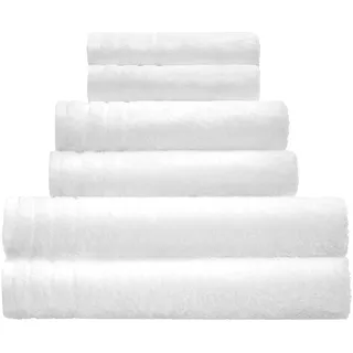 Kleine Wolke Frottier Handtuch ROYAL Schneeweiß 50x100 cm | OEKO-TEX, 500 g/qm, vegan ohne tierische Bestandteile hergestellt, mit Aufhängeschlaufe, bei 60° C waschbar, 100% Baumwolle