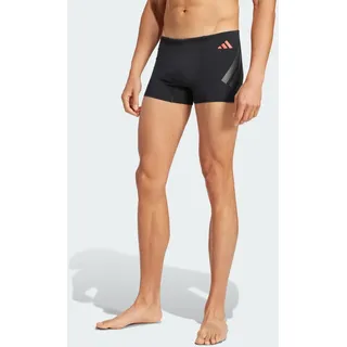 adidas Ripstream Boxer-Badehose Black / Lucid Red M/L