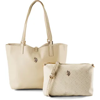 U.S. Polo Assn. Malibu Shopper Tasche 30 cm - Weiß