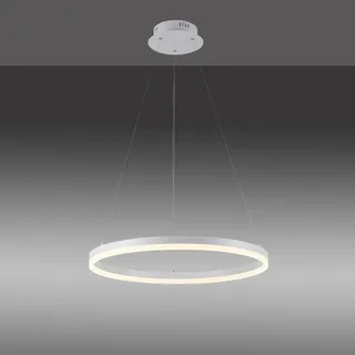 Paul Neuhaus LED-Hängelampe Titus, Ø 60 cm, weiß, dimmbar, Simply Dim, Memory, nach Trennung vom Netz, Lampen, 60cm