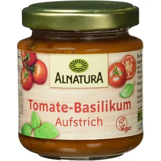 Alnatura Bio Brotaufstrich Tomate-Basilikum, vegan, 6er Pack (6 x 110 g)