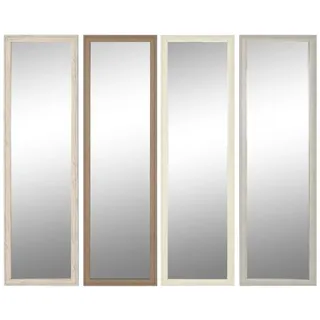 Home ESPRIT Wandspiegel Weiß Braun Beige Grau Glas Polystyrol 36x2x125cm (4 Stück)