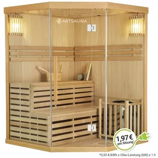 Artsauna Espoo 150 Premium inkl. 6 kW Ofen + int. Steuerung