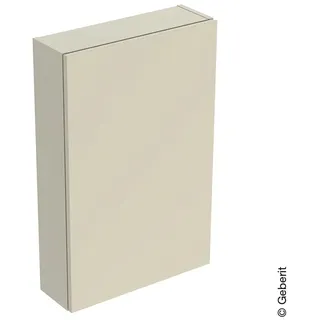 Geberit iCon Hängeschrank rechteckig, 1 Tür, 45x70x15 cm, 502318JL1 Farbe: sand-grau lackiert hochglänzend