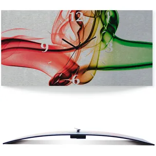 Artland Wanduhr »Aufeinanderprallen von rot und grün« wahlweise mit Quarz- oder Funkuhrwerk, lautlos ohne Tickgeräusche, bunt