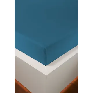bellana Spannbettlaken Baumwolle-Jersey 70 x 140 - 90 x 200 - 140 x 200 - 180 x 200 cm blau