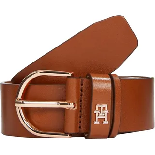 Tommy Hilfiger Damen Gürtel Essential Effortless 3,5 cm mit Dornschließe, Braun (Cognac), 95 cm
