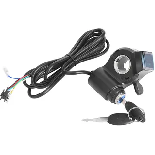 E-Bike Daumendrücker Anzeige,E-Bike Spannungsanzeige,E-Bike Daumendrücker,E-Bike Batteriespannungsanzeige,E-Bike Batterieanzeige - Schwarz