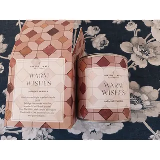 the gift label Amsterdam Duft Kerze 310g in Metalldose NEU jasmine vanilla vegan